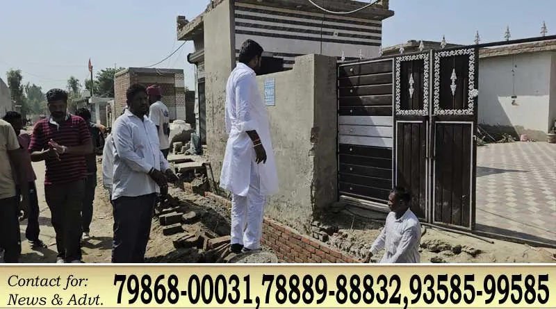 गुलाबा भैणी में विकास कार्यों का संदीप सिंह भट्टी ने लिया जायजा