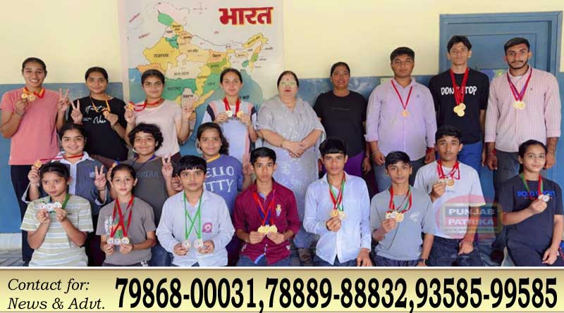 सर्व हितकारी विद्या मंदिर फाजिल्का ने जिला स्तरीय एथलेटिक्स मीट में जीती ओवरऑल चैंपियनशिप