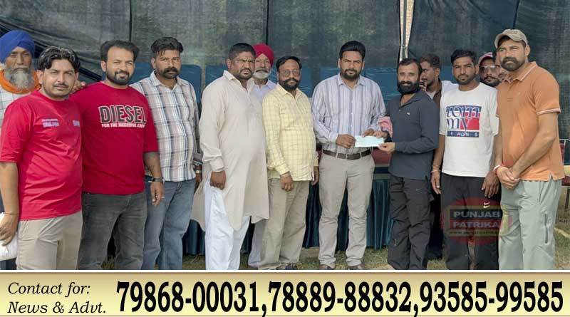 चूवाड़ियां वाली में क्रिकेट टूर्नामेंट का भव्य आगाज, खिलाड़ियों को सम्मान राशि