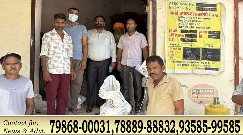 पंजाब स्टेट फूड कमीशन सदस्य ने फाजिल्का में स्कूलों, राशन डिपुओं व आंगनवाड़ी केंद्रों का निरीक्षण किया