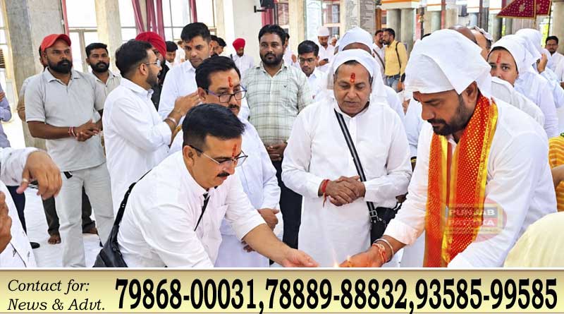 20वीं विशाल ध्वजा यात्रा में संदीप सिंह भट्टी ने की शिरकत