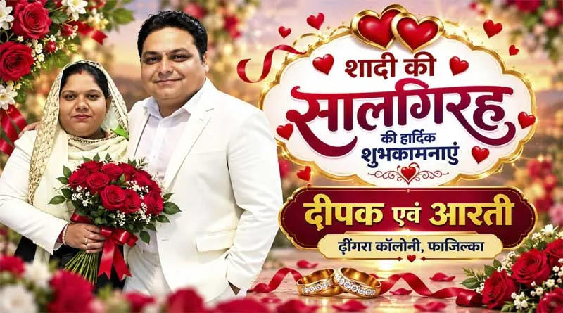 Happy wedding anniversary:-शादी की सालगिरह मुबारक
